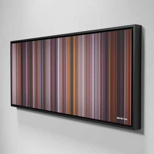 Side view of Framed Buff's of Spider-Man 2 Frome on the wall