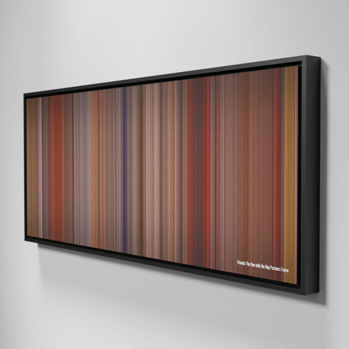 Side view of Framed Buff's of Friends: The One with the Nap Partners Frome on the wall