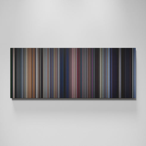 The Fly movie canvas wall art - color palette print