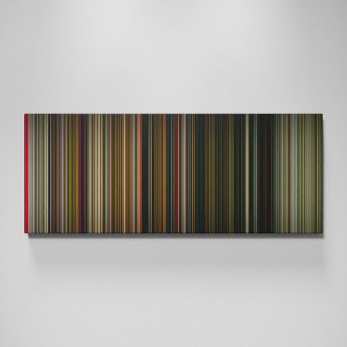Time Lapse movie canvas wall art - color palette print