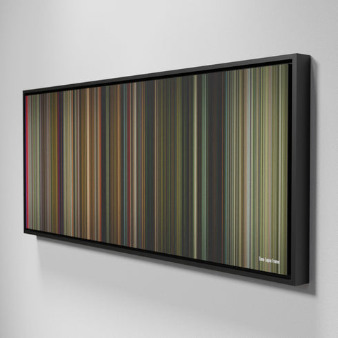 Side view of Framed Buff's of Time Lapse Frome on the wall