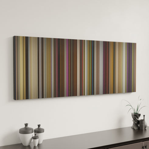 Yesterday canvas art in modern interior - movie color palette