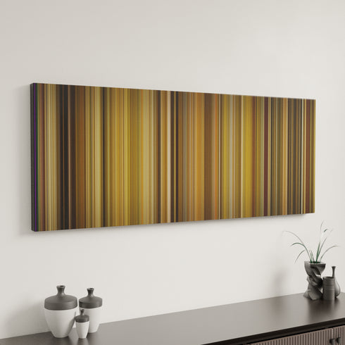 Léon: The Professional canvas art in modern interior - movie color palette