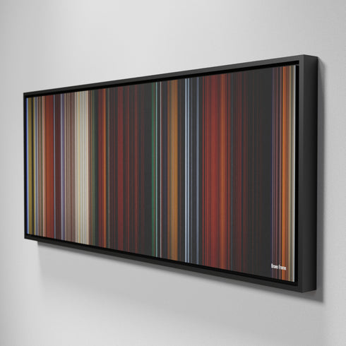 Side view of Framed Buff's of Brave Frome on the wall