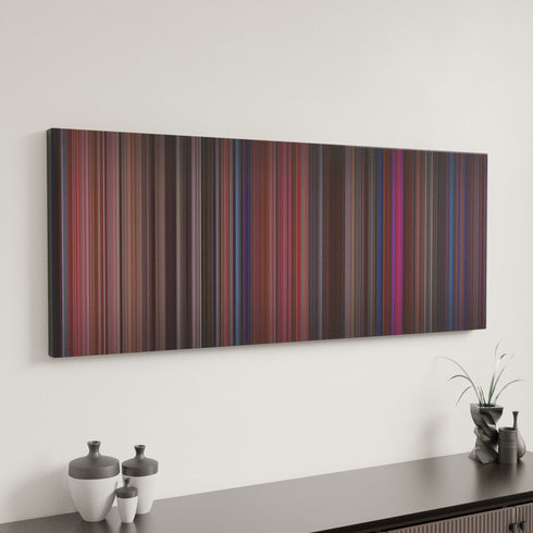 Strictly Ballroom canvas art in modern interior - movie color palette