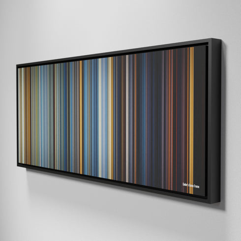 Side view of Framed Buff's of Ender's Game Frome on the wall