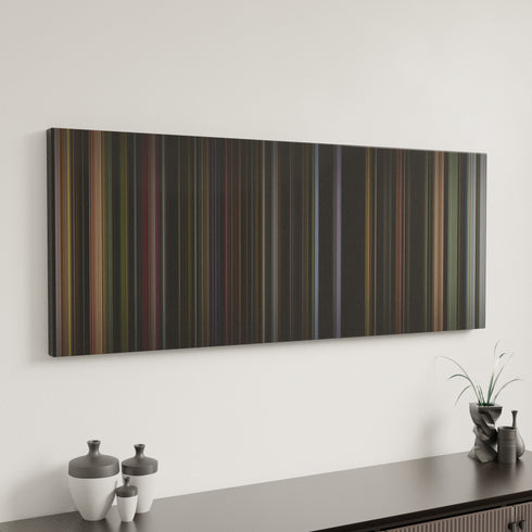 American Graffiti canvas art in modern interior - movie color palette
