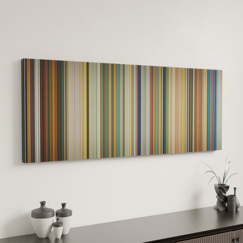 The Boy and the Beast canvas art in modern interior - movie color palette