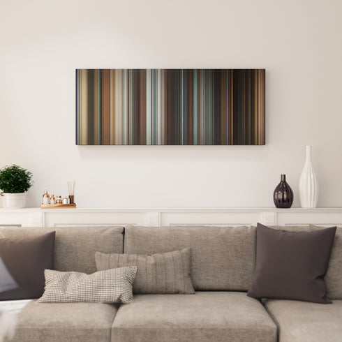 Taken canvas print in living room - film wall decor