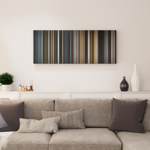 Living room interior with Master and Commander: The Far Side of the World Frome on the wall