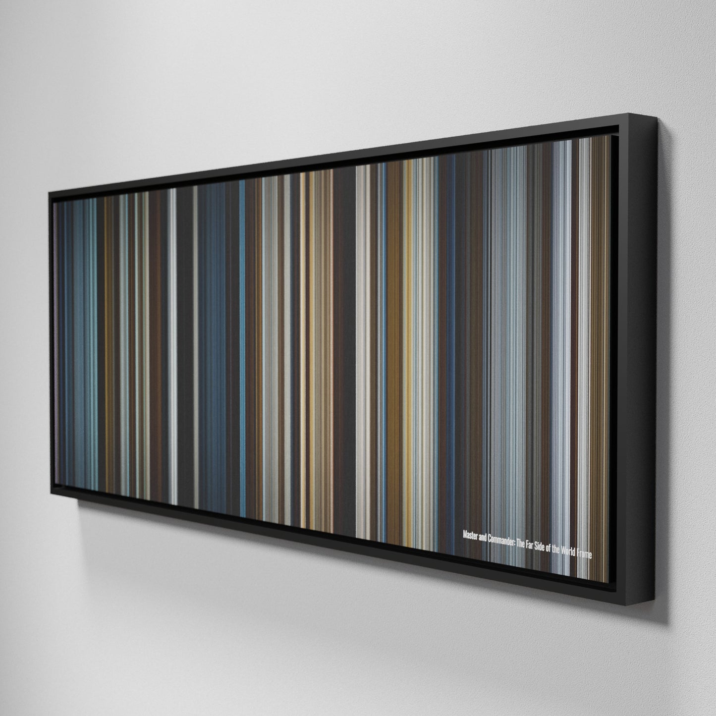 Side view of Framed Buff's of Master and Commander: The Far Side of the World Frome on the wall