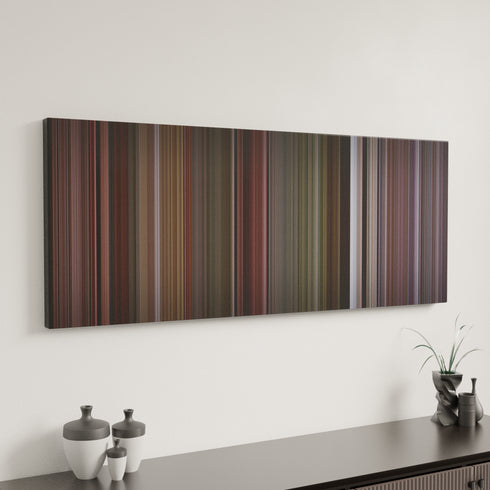 Reservoir Dogs canvas art in modern interior - movie color palette