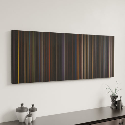 Pink Floyd: The Wall canvas art in modern interior - movie color palette