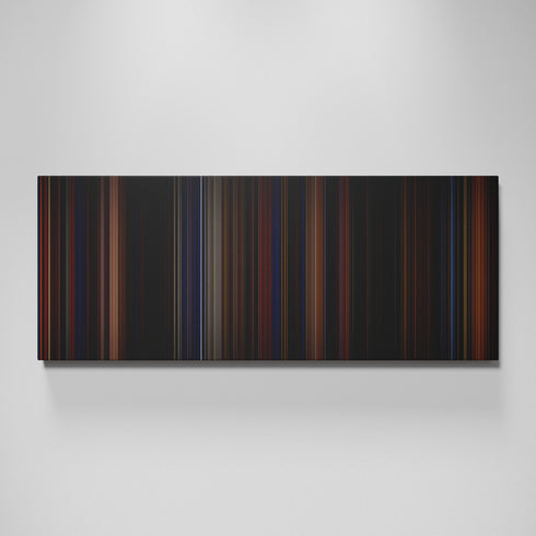 Dracula movie canvas wall art - color palette print