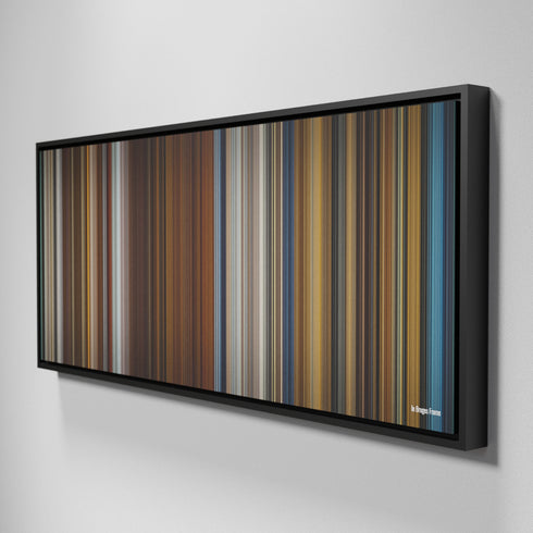 Side view of Framed Buff's of In Bruges Frome on the wall