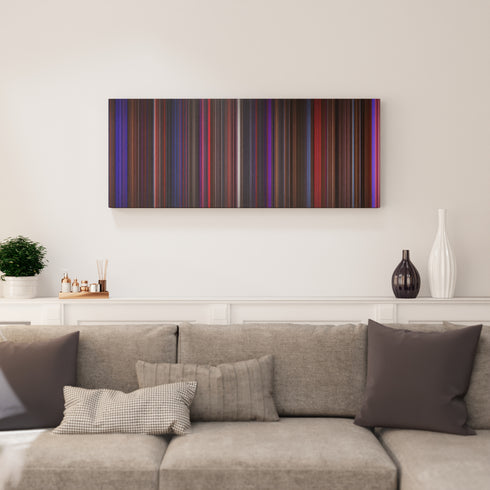 Chicago canvas print in living room - film wall decor