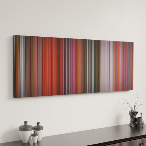Flash Gordon canvas art in modern interior - movie color palette