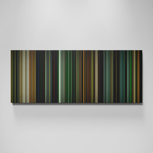Green Lantern movie canvas wall art - color palette print
