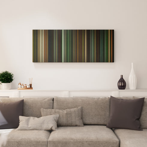 Green Lantern canvas print in living room - film wall decor