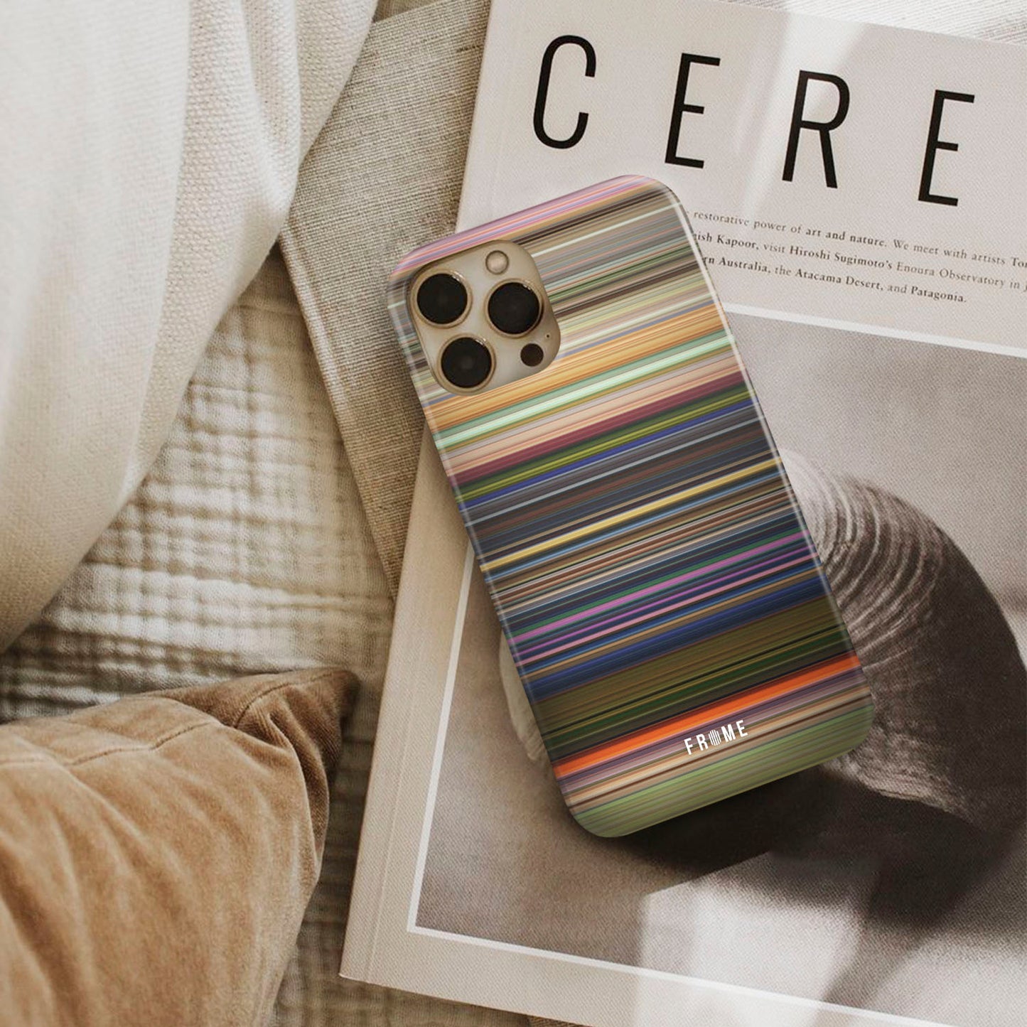 toy story 3 Frome phone case next to interior items