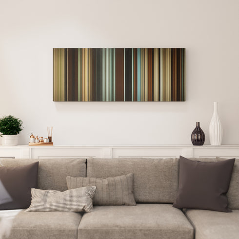 The Assassination of Jesse James by the Coward Robert Ford canvas print in living room - film wall decor
