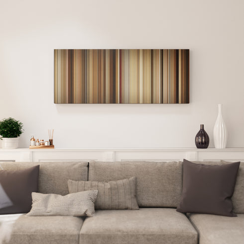 Chef canvas print in living room - film wall decor