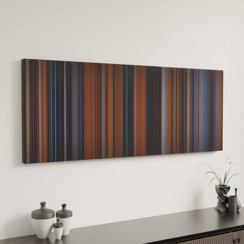 Coyote Ugly canvas art in modern interior - movie color palette