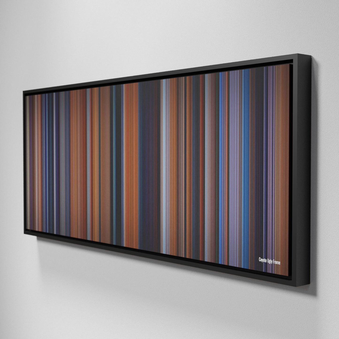 Side view of Framed Buff's of Coyote Ugly Frome on the wall