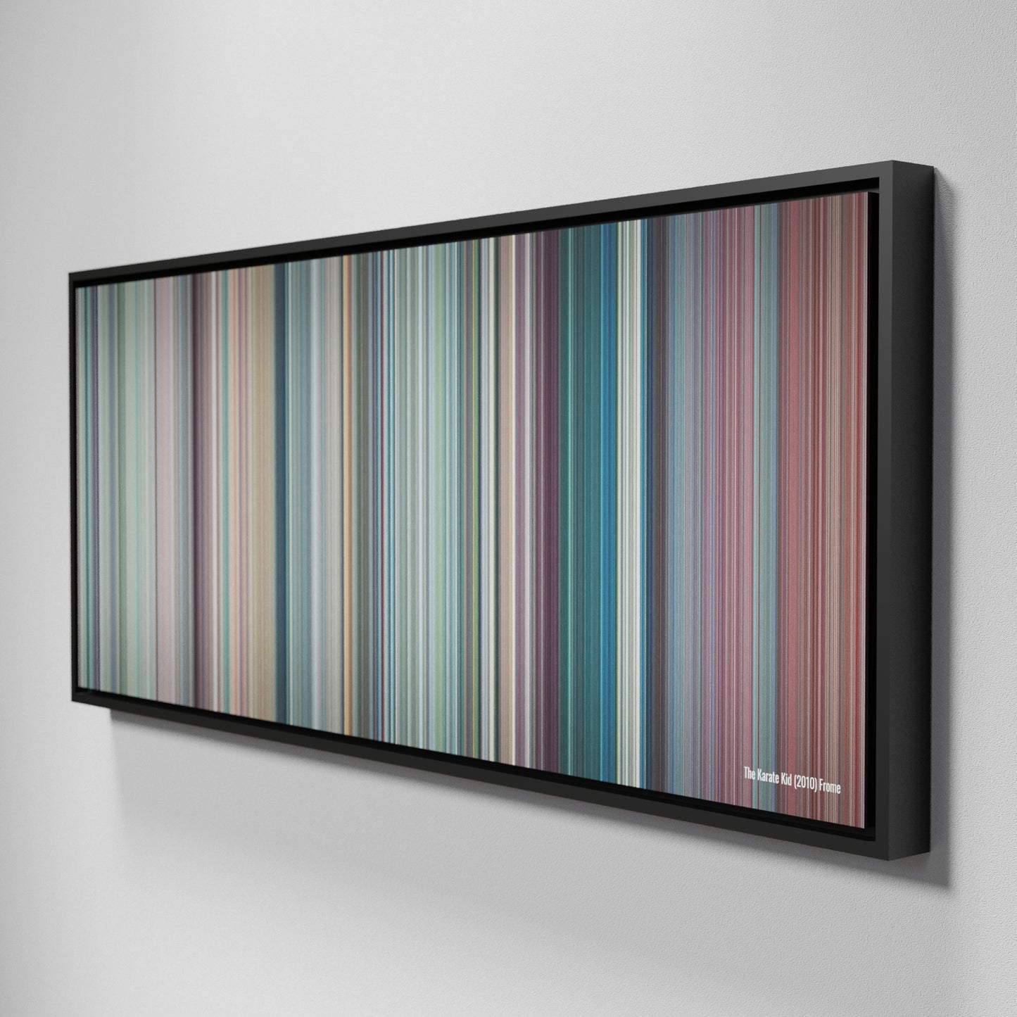 Side view of Framed Buff's of The Karate Kid Frome (2010) on the wall