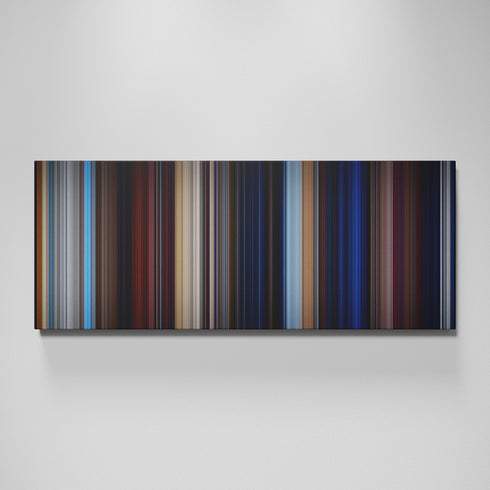 Bullet movie canvas wall art - color palette print