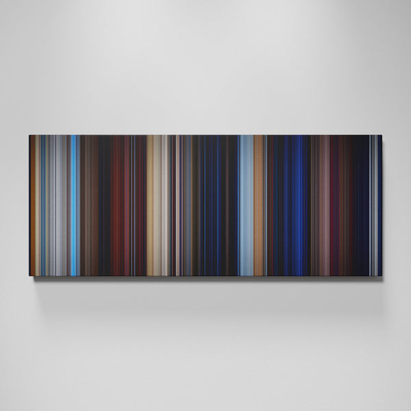 Bullet movie canvas wall art - color palette print