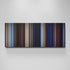 Bullet movie canvas wall art - color palette print