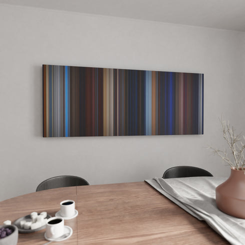 Bullet canvas wall art in kitchen - movie decor