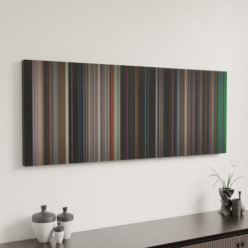 Repo Man canvas art in modern interior - movie color palette