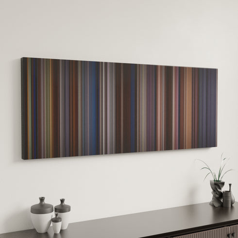 The Natural canvas art in modern interior - movie color palette