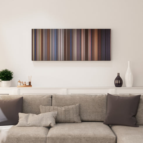 The Natural canvas print in living room - film wall decor