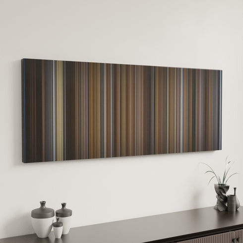 White Nights canvas art in modern interior - movie color palette