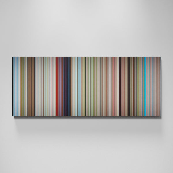Rad movie canvas wall art - color palette print