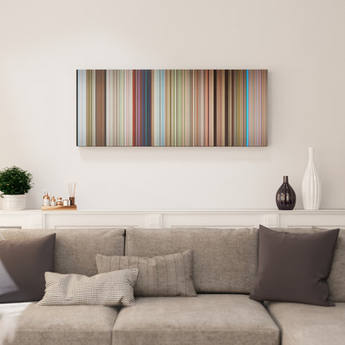Rad canvas print in living room - film wall decor