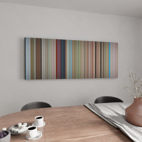 Rad canvas wall art in kitchen - movie decor