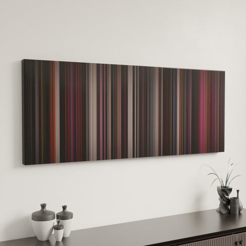 Killer Klowns from Outer Space canvas art in modern interior - movie color palette