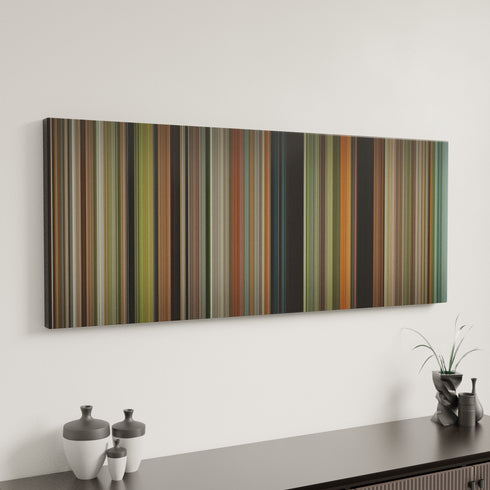 Safety Not Guaranteed canvas art in modern interior - movie color palette