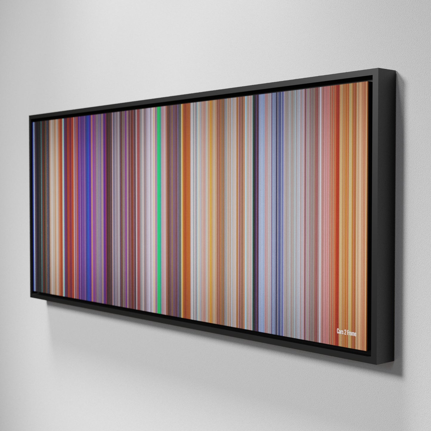 Side view of Framed Buff's of Cars 2 Frome on the wall