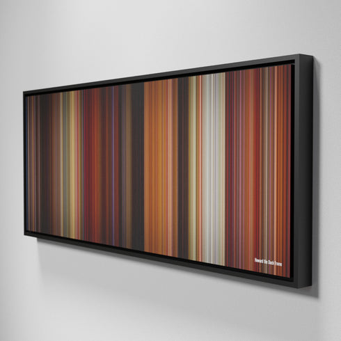 Side view of Framed Buff's of Howard the Duck Frome on the wall