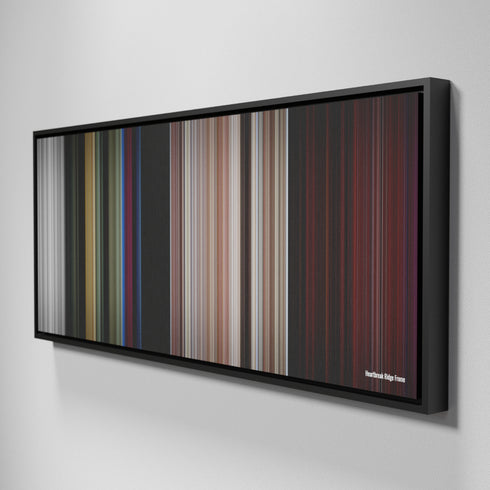 Side view of Framed Buff's of Heartbreak Ridge Frome on the wall