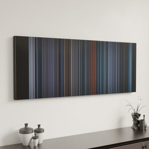 Hannibal canvas art in modern interior - movie color palette
