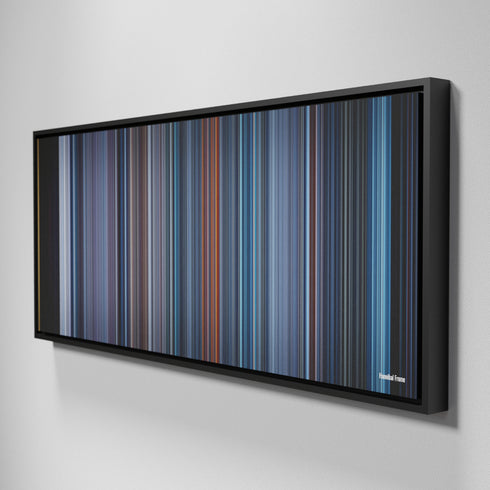 Side view of Framed Buff's of Hannibal Frome on the wall