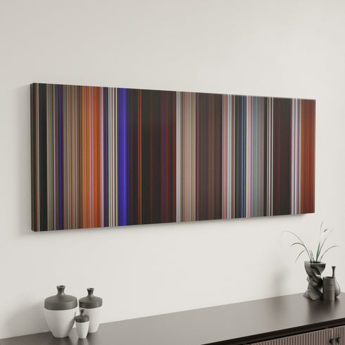Assassination Nation canvas art in modern interior - movie color palette