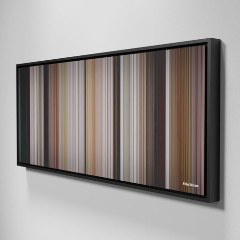 Side view of Framed Buff's of A Bronx Tale Frome on the wall