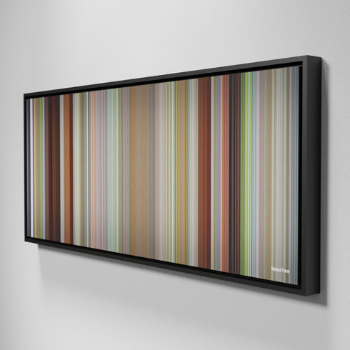 Side view of Framed Buff's of Boyhood Frome on the wall